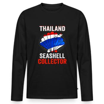 Thaïlande Beach Holiday by the Sea Design Beach Motif - T-shirt manches longues Premium bio Homme - noir - Devant - Nico (187cm)
