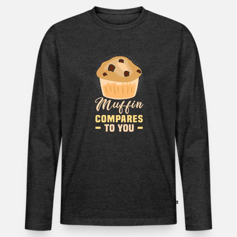 Kekse und Kuchen Backen Bäckerin oder Hobbybäcker Männer Premium Bio Langarmshirt
