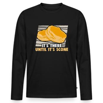 Baking cookies and cakes Baker or hobby baker - Men's Premium Organic Long Sleeve Shirt - black - Front - Nico (187cm)
