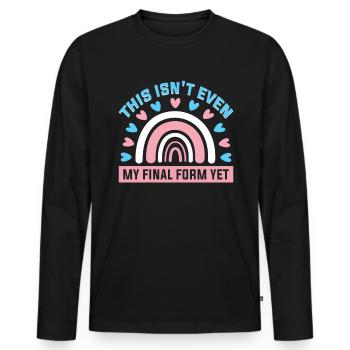 Bisexuell Transgender Pride Day LGBT - Männer Premium Bio Langarmshirt - Schwarz - Vorne - Nico (187cm)