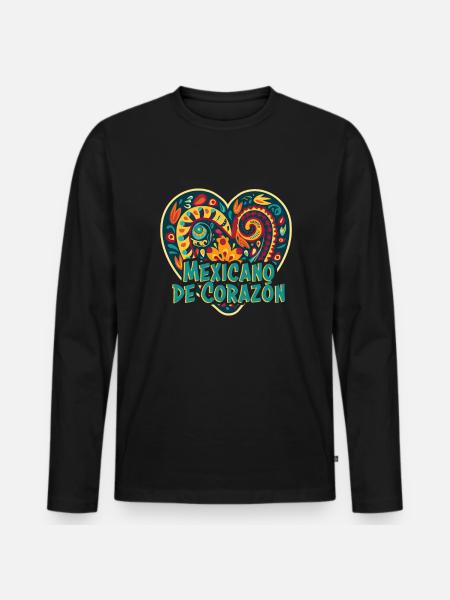 Mexiko Strandurlaub am Meer Design Strandmotiv - Premium økologisk langærmet T-shirt til mænd - sort