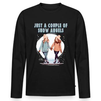 Ice skater Ice skating Ice skating - Men's Premium Organic Long Sleeve Shirt - black - Front - Nico (187cm)