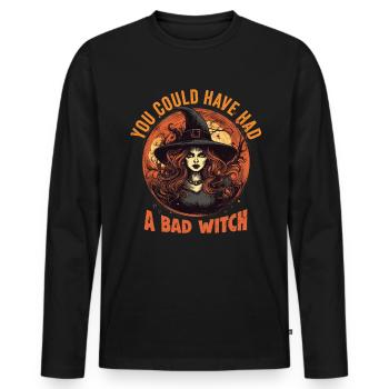 Magische Dunkle Kunst Okkulte Hexen Designs - Männer Premium Bio Langarmshirt - Schwarz - Vorne - Nico (187cm)
