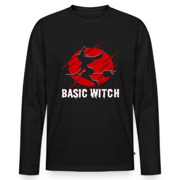 Magische Dunkle Kunst Okkulte Hexen Designs - Männer Premium Bio Langarmshirt - Schwarz - Vorne - Nico (187cm)