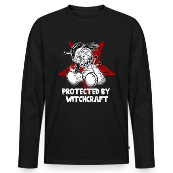 Magische Dunkle Kunst Okkulte Hexen Designs - Männer Premium Bio Langarmshirt - Schwarz - Vorne - Nico (187cm)