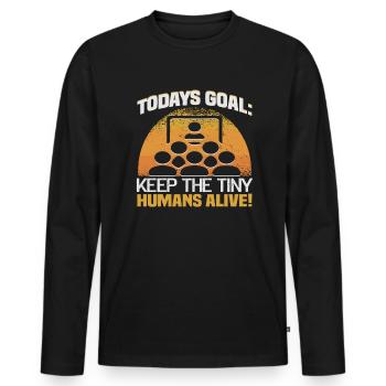 Bester Lehrer Rente Geschenkidee Schüler - Männer Premium Bio Langarmshirt - Schwarz - Vorne - Nico (187cm)
