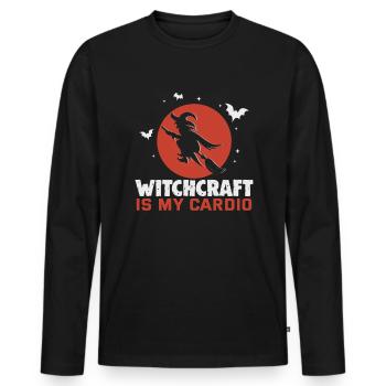 Magische Dunkle Kunst Okkulte Hexen Designs - Männer Premium Bio Langarmshirt - Schwarz - Vorne - Nico (187cm)