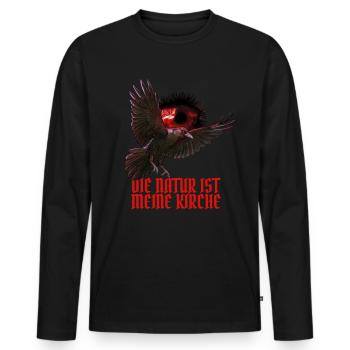 Magische Dunkle Kunst Okkulte Hexen Designs - Männer Premium Bio Langarmshirt - Schwarz - Vorne - Nico (187cm)