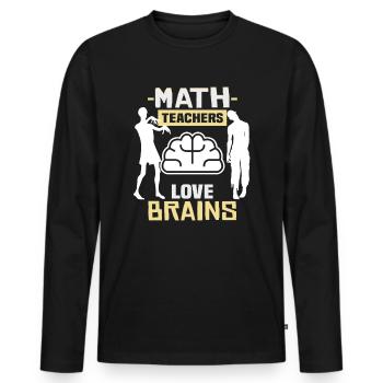 Bester Lehrer Rente Geschenkidee Schüler - Männer Premium Bio Langarmshirt - Schwarz - Vorne - Nico (187cm)
