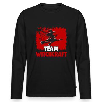Magische Dunkle Kunst Okkulte Hexen Designs - Männer Premium Bio Langarmshirt - Schwarz - Vorne - Nico (187cm)
