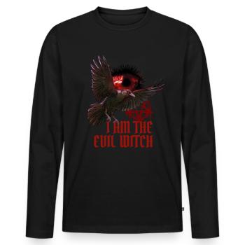 Magische Dunkle Kunst Okkulte Hexen Designs - Männer Premium Bio Langarmshirt - Schwarz - Vorne - Nico (187cm)