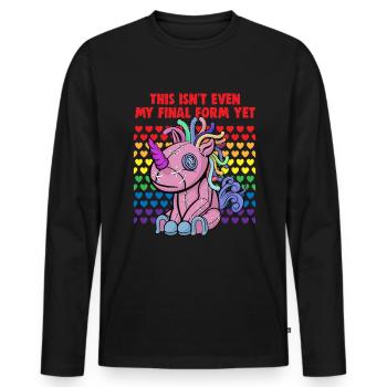 Bisexuell Transgender Pride Day LGBT - Männer Premium Bio Langarmshirt - Schwarz - Vorne - Nico (187cm)