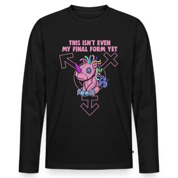 Bisexuell Transgender Pride Day LGBT - Männer Premium Bio Langarmshirt - Schwarz - Vorne - Nico (187cm)