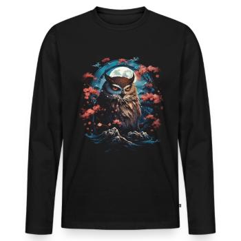 Majesty Fantasy Artwork Japan Art - Men's Premium Organic Long Sleeve Shirt - black - Front - Nico (187cm)