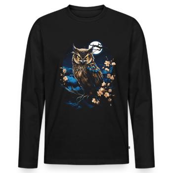 Majesty Fantasy Artwork Japan Art - Men's Premium Organic Long Sleeve Shirt - black - Front - Nico (187cm)