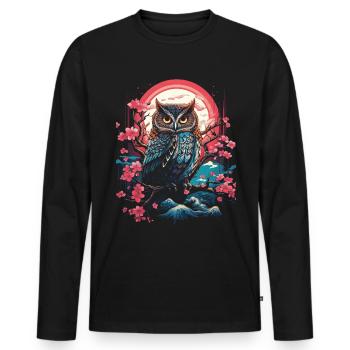 Majesty Fantasy Artwork Japan Art - Men's Premium Organic Long Sleeve Shirt - black - Front - Nico (187cm)