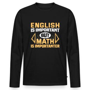 Bester Lehrer Rente Geschenkidee Schüler - Männer Premium Bio Langarmshirt - Schwarz - Vorne - Nico (187cm)
