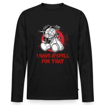 Magische Dunkle Kunst Okkulte Hexen Designs - Männer Premium Bio Langarmshirt - Schwarz - Vorne - Nico (187cm)