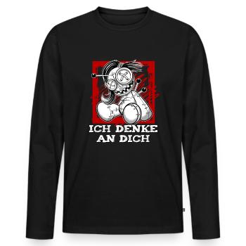Magische Dunkle Kunst Okkulte Hexen Designs - Männer Premium Bio Langarmshirt - Schwarz - Vorne - Nico (187cm)