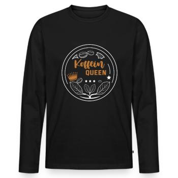 Ich Mag Kaffee Geschenkideen Kaffeeliebhaber - Männer Premium Bio Langarmshirt - Schwarz - Vorne - Nico (187cm)