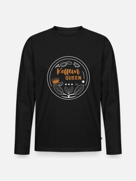Ich Mag Kaffee Geschenkideen Kaffeeliebhaber - Männer Premium Bio Langarmshirt - Schwarz