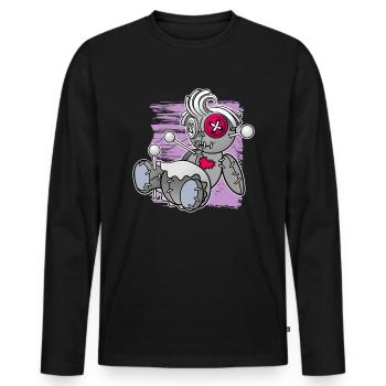 Magische Dunkle Kunst Okkulte Hexen Designs - Männer Premium Bio Langarmshirt - Schwarz - Vorne - Nico (187cm)