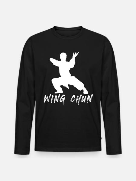 Wing Chun - T-shirt manches longues Premium bio Homme - noir