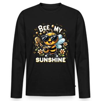 Bee Lovers Beekeepers Naturefriends Beekeepers - Men's Premium Organic Long Sleeve Shirt - black - Front - Nico (187cm)