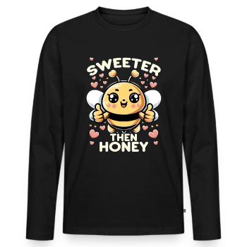 Bee Lovers Beekeepers Naturefriends Beekeepers - Men's Premium Organic Long Sleeve Shirt - black - Front - Nico (187cm)