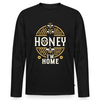 Bee Lovers Beekeepers Naturefriends Beekeepers - Men's Premium Organic Long Sleeve Shirt - black - Front - Nico (187cm)