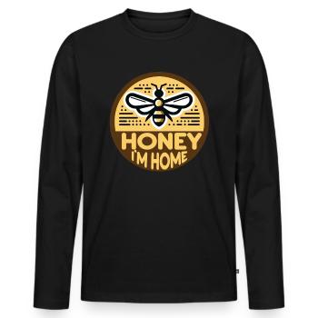 Amoureux des abeilles Apiculteurs Amis de la nature Apiculteurs - T-shirt manches longues Premium bio Homme - noir - Devant - Nico (187cm)