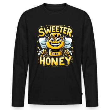 Bee Lovers Beekeepers Naturefriends Beekeepers - Men's Premium Organic Long Sleeve Shirt - black - Front - Nico (187cm)
