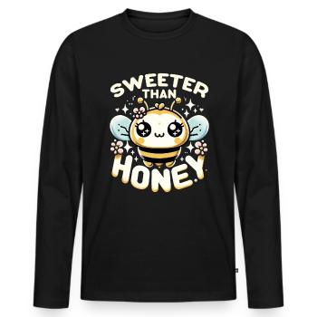 Bee Lovers Beekeepers Naturefriends Beekeepers - Men's Premium Organic Long Sleeve Shirt - black - Front - Nico (187cm)