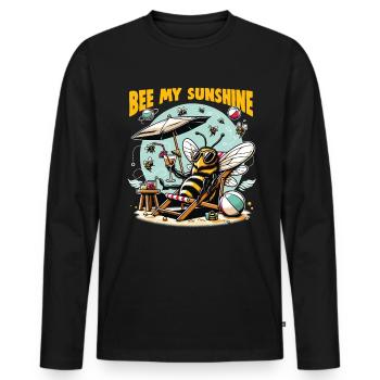Bee Lovers Beekeepers Naturefriends Beekeepers - Men's Premium Organic Long Sleeve Shirt - black - Front - Nico (187cm)