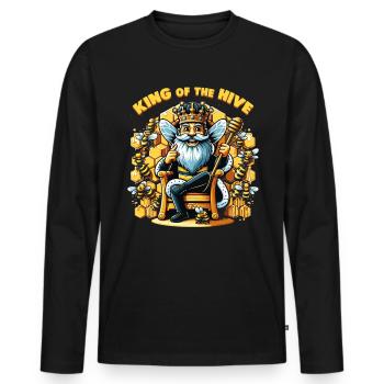 Bee Lovers Beekeepers Naturefriends Beekeepers - Men's Premium Organic Long Sleeve Shirt - black - Front - Nico (187cm)