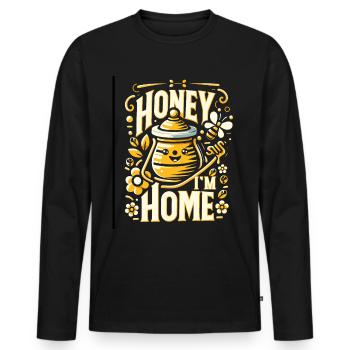 Bee Lovers Beekeepers Naturefriends Beekeepers - Men's Premium Organic Long Sleeve Shirt - black - Front - Nico (187cm)