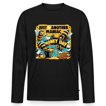 Amoureux des abeilles Apiculteurs Amis de la nature Apiculteurs - T-shirt manches longues Premium bio Homme - noir - Devant - Nico (187cm)