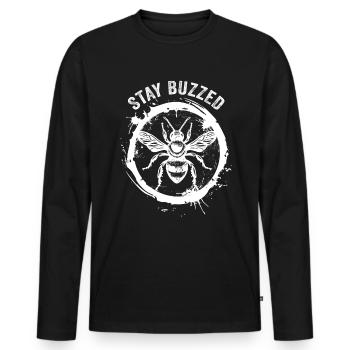 Bee Lovers Beekeepers Naturefriends Beekeepers - Men's Premium Organic Long Sleeve Shirt - black - Front - Nico (187cm)