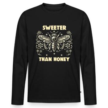 Bee Lovers Beekeepers Naturefriends Beekeepers - Men's Premium Organic Long Sleeve Shirt - black - Front - Nico (187cm)