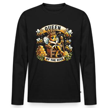 Bee Lover Beekeeper Beekeeper - Men's Premium Organic Long Sleeve Shirt - black - Front - Nico (187cm)