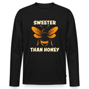 Bee Lovers Beekeepers Naturefriends Beekeepers - Men's Premium Organic Long Sleeve Shirt - black - Front - Nico (187cm)
