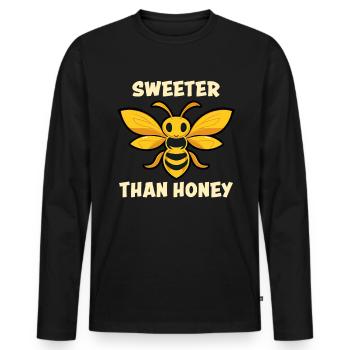 Bee Lovers Beekeepers Naturefriends Beekeepers - Men's Premium Organic Long Sleeve Shirt - black - Front - Nico (187cm)