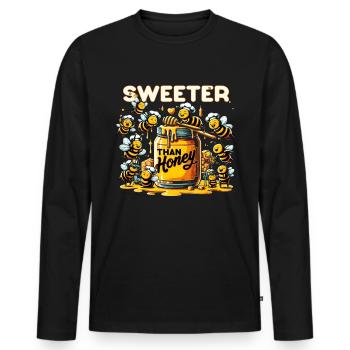 Amoureux des abeilles Apiculteurs Amis de la nature Apiculteurs - T-shirt manches longues Premium bio Homme - noir - Devant - Nico (187cm)