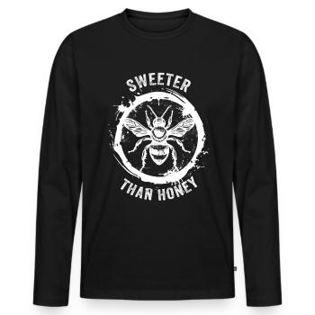 Amoureux des abeilles Apiculteurs Amis de la nature Apiculteurs - T-shirt manches longues Premium bio Homme - noir - Devant - Nico (187cm)