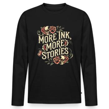 Tattoo Studio Tattoo Artist Tattoo Ideen - Männer Premium Bio Langarmshirt - Schwarz - Vorne - Nico (187cm)