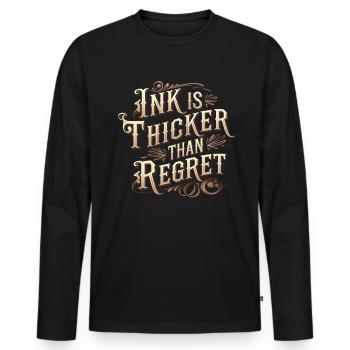 Tattoo Studio Tattoo Artist Tattoo Ideen - Männer Premium Bio Langarmshirt - Schwarz - Vorne - Nico (187cm)