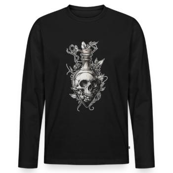 Tattoo Studio Tattoo Artist Tattoo Ideen - Männer Premium Bio Langarmshirt - Schwarz - Vorne - Nico (187cm)