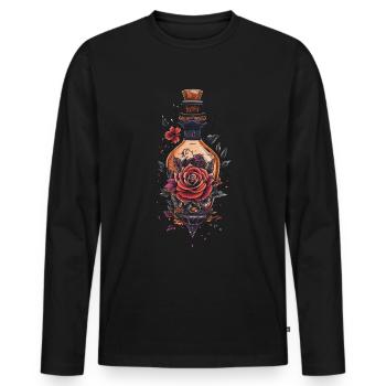 Tattoo Studio Tattoo Artist Tattoo Ideen - Männer Premium Bio Langarmshirt - Schwarz - Vorne - Nico (187cm)