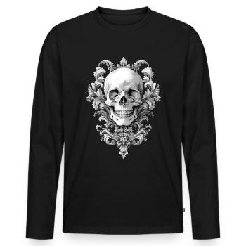 Studio de tatouage Artiste tatoueur Idées de tatouage - T-shirt manches longues Premium bio Homme - noir - Devant - Nico (187cm)