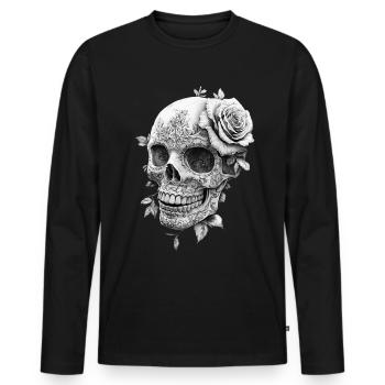 Tattoo Studio Tattoo Artist Tattoo Ideen - Männer Premium Bio Langarmshirt - Schwarz - Vorne - Nico (187cm)